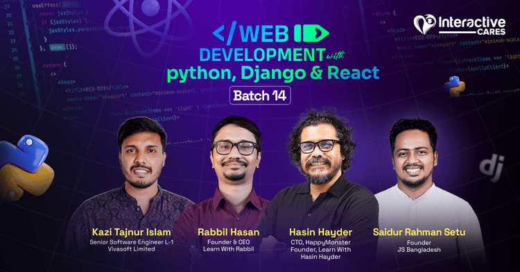 Web Development with Python, Django & React