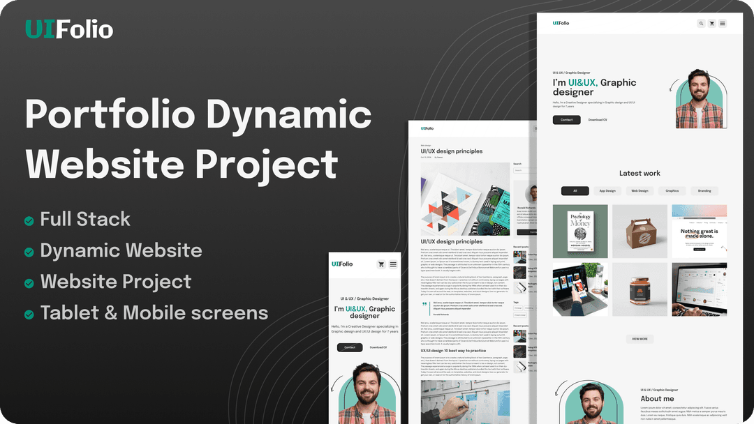 Full Stack Portfolio Dynamic Website Project