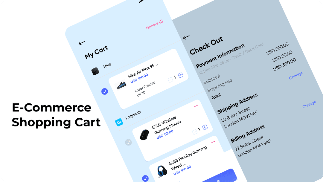 Functional E-Commerce Shopping Cart using JavaScript & Bootstrap