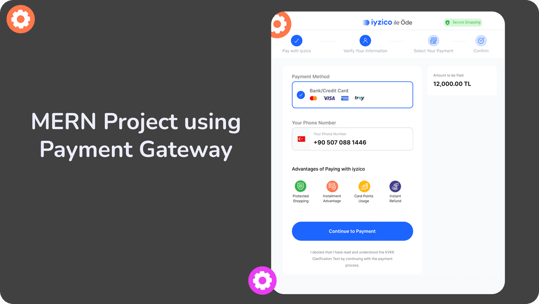 Full Stack MERN Project using Payment Gateway Integration