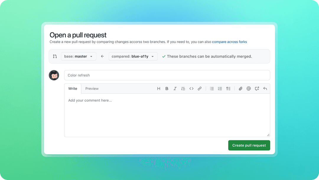 Git detailed usage with pull request, code review, etc